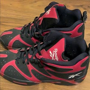Red and Black Reebok Sneakers